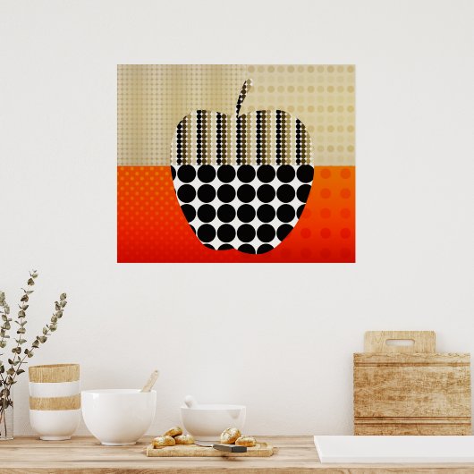 リンゴの印象 ポスター (キッチン)