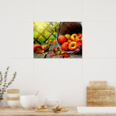 リンゴの収穫 ポスター (キッチン)