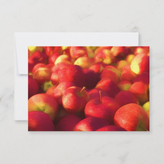 リンゴの収穫 招待状 (正面)