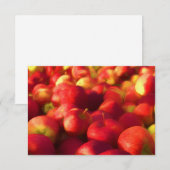 リンゴの収穫 招待状 (正面/裏面)