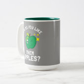 リンゴの好み ツートーンマグカップ (正面左)