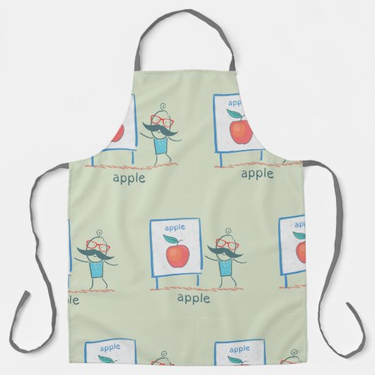 リンゴの提供 エプロン (正面)