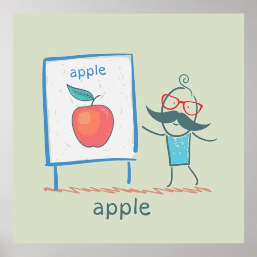 リンゴの提供 ポスター (正面)