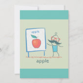 リンゴの提供 招待状 (正面)