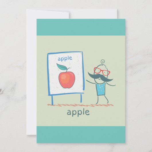 リンゴの提供 招待状 (正面)