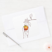 リンゴの摘み スクエアシール (封筒)