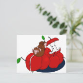 リンゴの昼寝 ポストカード (スタンド正面)