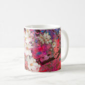 リンゴの木に花が咲絵画き混ぜた媒体は コーヒーマグカップ (正面右)