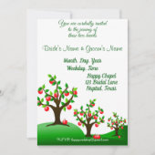 リンゴの木のある風景 招待状 (正面)