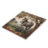 リンゴの木の下のヴィンテージ タイル (側面)