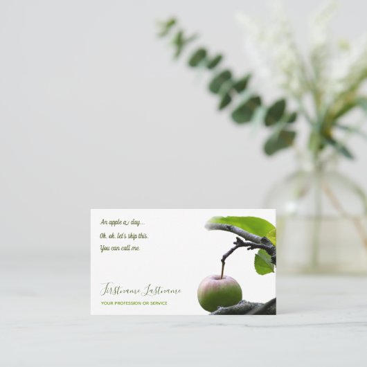 リンゴの木の医者のオフィス医療センター 名刺 (スタンド正面)