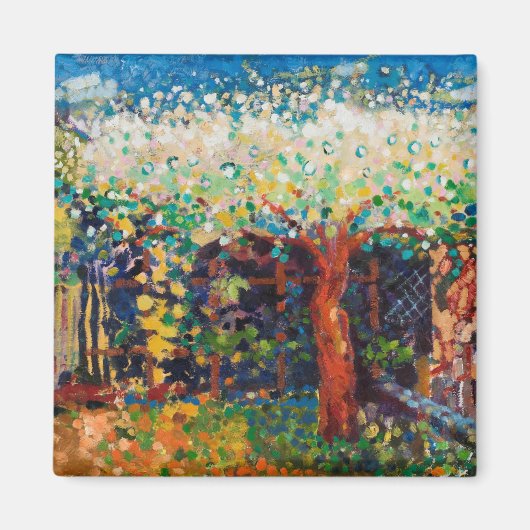 リンゴの木の花 マグネット (正面)