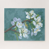 リンゴの木の開花枝 ジグソーパズル (横)