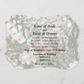 リンゴの木の開花 ウェディング製品 招待状 (正面/裏面)