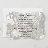 リンゴの木の開花 ウェディング製品 招待状 (正面)