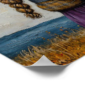 リンゴの木を抱く少女 ポスター (角)