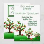 リンゴの木園 招待状 (正面/裏面)