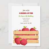 リンゴの木箱 招待状 (正面)