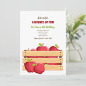 リンゴの木箱 招待状 (スタンド正面)