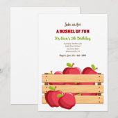 リンゴの木箱 招待状 (正面/裏面)