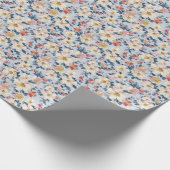 リンゴの木、エレガンスパターンの開花。 ラッピングペーパー (角)