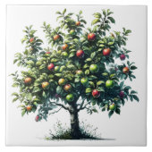 リンゴの木 タイル (正面)