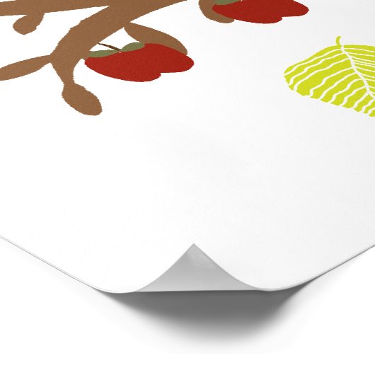 リンゴの木 ポスター (角)