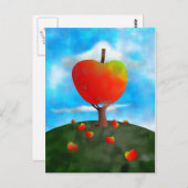 リンゴの木 ポストカード (正面/裏面)