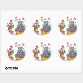 リンゴの水色「パロマ」 ラウンドシール (シート)