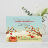 リンゴの秋の収穫招待状 招待状 (スタンド正面)