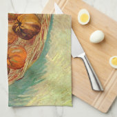 リンゴの籠をピッサーロに（ピッサーロへのプレゼント） by ヴィンセント・ヴァン・ゴッホ キッチンタオル (四つ折り)