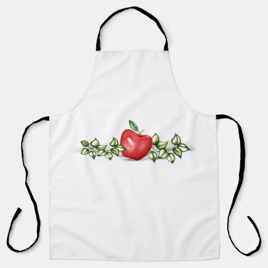 リンゴの緑 エプロン (正面)