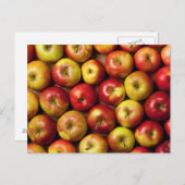 リンゴの背景 ポストカード (正面/裏面)