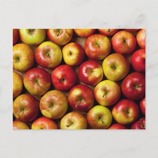 リンゴの背景 ポストカード (正面)