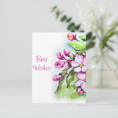 リンゴの花が咲く ポストカード (スタンド正面)