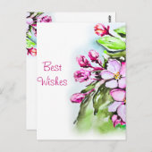 リンゴの花が咲く ポストカード (正面/裏面)