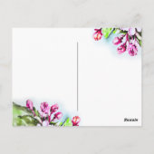 リンゴの花が咲く ポストカード (裏面)