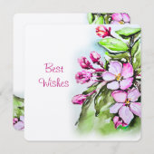 リンゴの花が咲く 招待状 (正面/裏面)