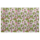 リンゴの花が白い ファブリック (ヤード)