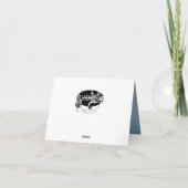 リンゴの花でカラスを育てる カード (裏面)