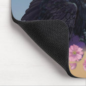 リンゴの花でカラスを育てる マウスパッド (コーナー)