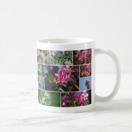 リンゴの花とミツバチ コーヒーマグカップ