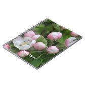 リンゴの花と葉緑 ノートブック (左側)