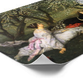 リンゴの花の女性 ポスター (角)