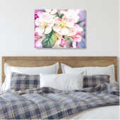 リンゴの花の引き伸ばしキャンバス印刷 キャンバスプリント (インサイチュ (寝室))