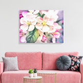 リンゴの花の引き伸ばしキャンバス印刷 キャンバスプリント (インサイチュ (リビング))