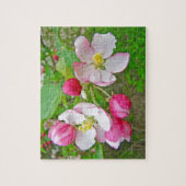 リンゴの花の時期 ジグソーパズル (縦)