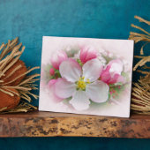 リンゴの花の時期 フォトプラーク (側面)