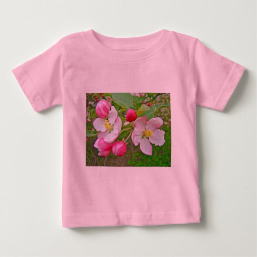 リンゴの花の時期 ベビーTシャツ (正面)
