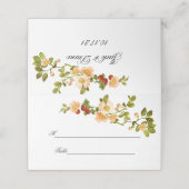 リンゴの花の水色の結婚茎 プレイスカード (外部開封)